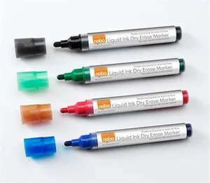 Marker mit flüssiger Tinte, gemischte Farben, 4 Stück, NOBO